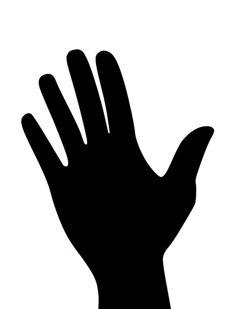 Download 378+ Black Hand Silhouette Files